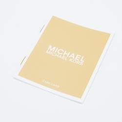 Pre Owned Michael Kors Grey/White Signature Coated Canvas and Leather Jodie Shopper Tote