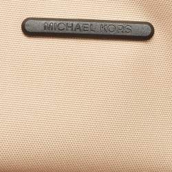 Pre Owned Michael Kors Black/Grey Signature Coated Canvas Large Jodie Tote