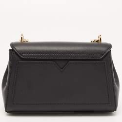 Pre Owned Michael Kors Black Leather Small Lita Crossbody Bag