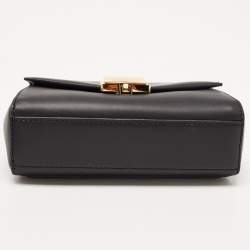 Pre Owned Michael Kors Black Leather Small Lita Crossbody Bag