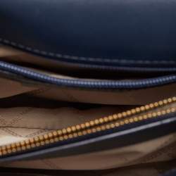 مملوكة مسبقًا Michael Kors Blue Signature Coated Canvas Large Whitney Shoulder Bag