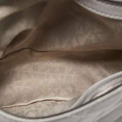 Pre Owned Michael Kors Grey Quilted Leather Small Ava Top Handle Bag