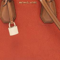 Pre Owned Michael Kors Tri Color Leather Small Mercer Tote