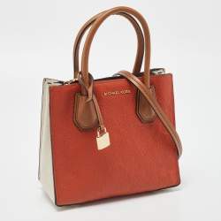 Pre Owned Michael Kors Tri Color Leather Small Mercer Tote
