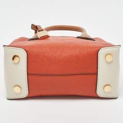 Pre Owned Michael Kors Tri Color Leather Small Mercer Tote