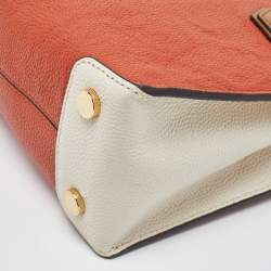 Pre Owned Michael Kors Tri Color Leather Small Mercer Tote