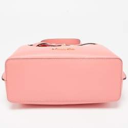 Pre Owned Michael Kors Coral Leather Small Emilia Tote