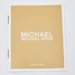 Pre Owned Michael Kors Black/White Python Embossed Leather Small Rose Crossbody Bag