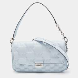 MICHAEL Michael Kors Ava Medium Saffiano Leather Satchel Bag, Sky