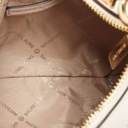 مملوكة مسبقًا Michael Kors Cream Leather Embellished Cora Crossbody Bag