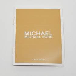 Pre Owned Michael Kors Blue Nylon and Leather Kelsey Shopper Tote