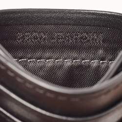 Michael Kors Black Signature Coated Canvas and Leather Studded Tall Card Case