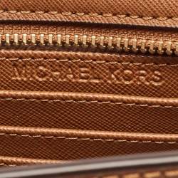 Pre Owned حقيبة كروس مايكل كورس ميني سيلما جلد بني 