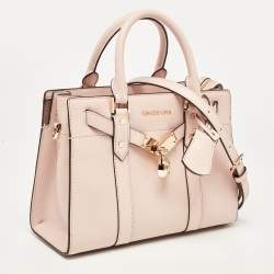 مملوكة مسبقًا Michael Kors Pink Leather Small Nouveau Hamilton Satchel