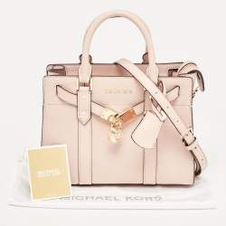 مملوكة مسبقًا Michael Kors Pink Leather Small Nouveau Hamilton Satchel