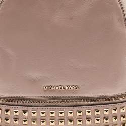 Michael Kors Light Pink Leather Rhea Backpack