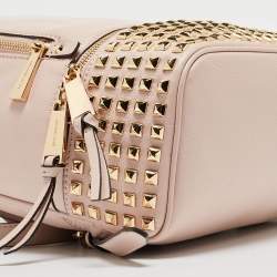 Michael Kors Light Pink Leather Rhea Backpack