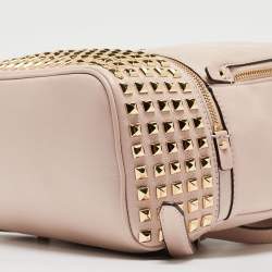 Michael Kors Light Pink Leather Rhea Backpack