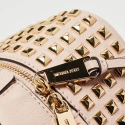 Michael Kors Light Pink Leather Rhea Backpack