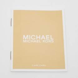 Pre Owned Michael Kors Black Quilted Leather Large Jet Set Travel Trifold Wallet