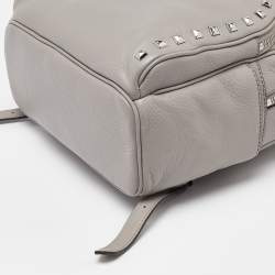 MICHAEL Michael Kors Grey Leather Abbey Studded Backpack