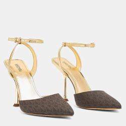 Michael Kors Imani Gold leather pumps