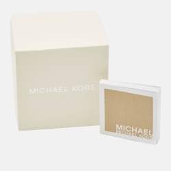 Michael Kors Silver Gold Plated Stainless Steel Lennox MK7391 Unisex Wristwatch 37 mm