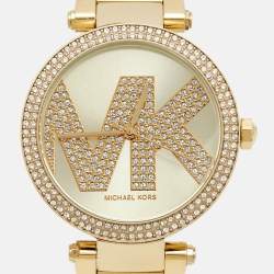 Michael Kors Champagne Gold Plated Stainless Steel Parker MK6659 Women's Wristwatch 39 mm