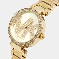 Michael Kors Champagne Gold Plated Stainless Steel Parker MK6659 Women's Wristwatch 39 mm