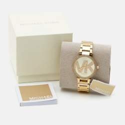 Michael Kors Champagne Gold Plated Stainless Steel Parker MK6659 Women's Wristwatch 39 mm