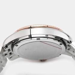 Pre Owned Michael Kors Lexington MK5735 Silver Dial Three-Tone Stainless Steel Women's Wristwatch 38 mm