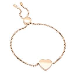 Pre Owned Michael Kors Rose Gold Tone Stainless Steel Portia MK4468 Bracelet & Women's Wristwatch 37mm Set