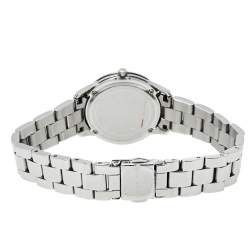 Pre Owned Michael Kors Silver Stainless Steel Runway MK6610 Women's Wristwatch 28 mm