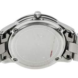 Pre Owned Michael Kors Silver Stainless Steel Runway MK6610 Women's Wristwatch 28 mm