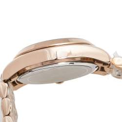 مملوكة مسبقًا Michael Kors Champagne Rose Gold Plated Stainless Steel Bradshaw MK-5503 Women's Wristwatch 43 mm