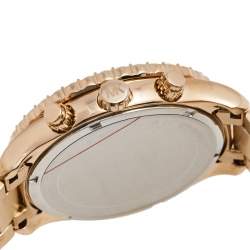 مملوكة مسبقًا ساعة يد نسائية مايكل كورس MK-6791 ستانلس ستيل مطلي بالذهب روز فضية 42 مم 