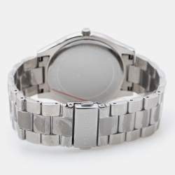 Pre Owned Michael Kors Silver Stainless Steel Runway MK3178  Women's Wristwatch 42 mm