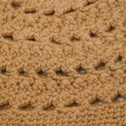 Michael Kors Brown Crochet Cashmere Beanie M