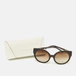 Pre Owned Michael Kors Dark Brown Gradient 311613 Adelaide Frame Cat Eye Sunglasses