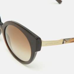 Pre Owned Michael Kors Dark Brown Gradient 311613 Adelaide Frame Cat Eye Sunglasses