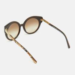 Pre Owned Michael Kors Dark Brown Gradient 311613 Adelaide Frame Cat Eye Sunglasses