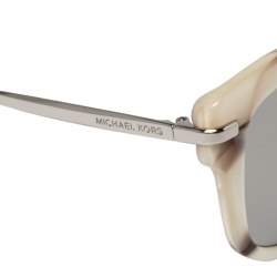Michael Kors Marbled Pearl White /Grey Mirrored MK-2047 Lia Sunglasses