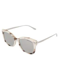 Michael Kors Marbled Pearl White /Grey Mirrored MK-2047 Lia Sunglasses