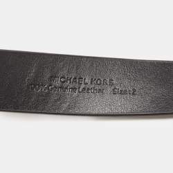 Michael Kors Black Leather Buckle Belt