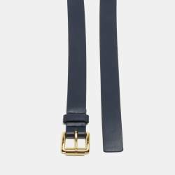 Michael Kors Blue Leather Buckle Belt Size S