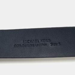 Michael Kors Blue Leather Buckle Belt Size S