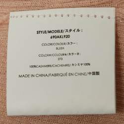 Pre Owned Michael Kors Pink Cashmere Rib Knit Sweater M