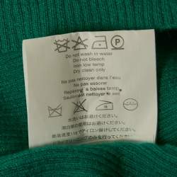 Michael Kors Collection Green Rib Knit Cashmere Sweater S