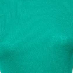 Michael Kors Collection Green Rib Knit Cashmere Sweater S