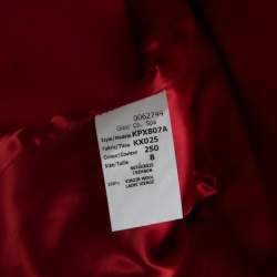 Michael Kors Red Wool Double Breasted Coat M